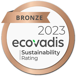 Gütesiegel Ecovadis_2023 Bronze für Intersys